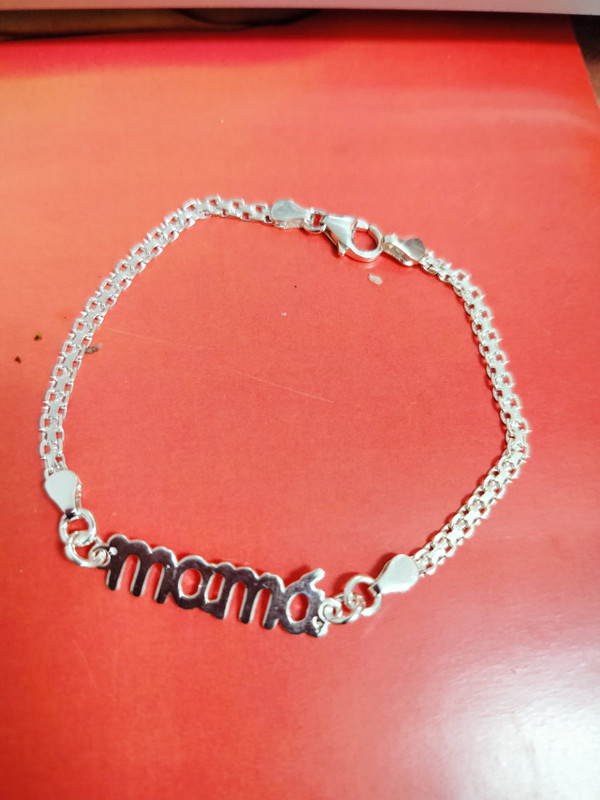 pulsera plata de la mama