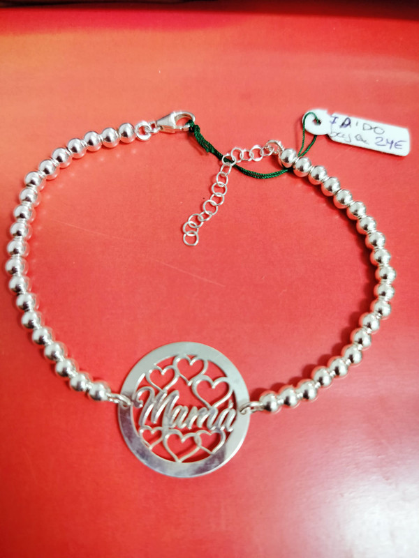 pulsera plata de la mama
