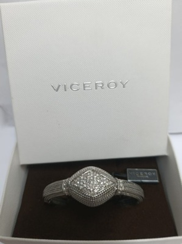Pulsera Viceroy de Rodio con Cristales Blancos