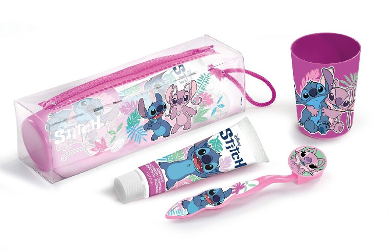 NECESER STITCH DENTAL CEPILLO+PASTA+VASO